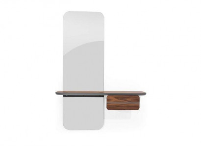Luxurious mirror with shelf for hallway Modern mirror with lighting